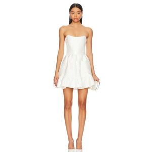 V. Chapman Strapless White Dress